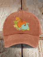 Women's Casual Autumn Pumpkin Print Baseball Cap