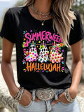 Women's Summerween Vibes Printed T-shirts