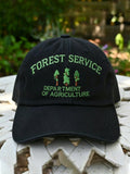 Retro Resist Save The Forest Service Print Baseball Cap