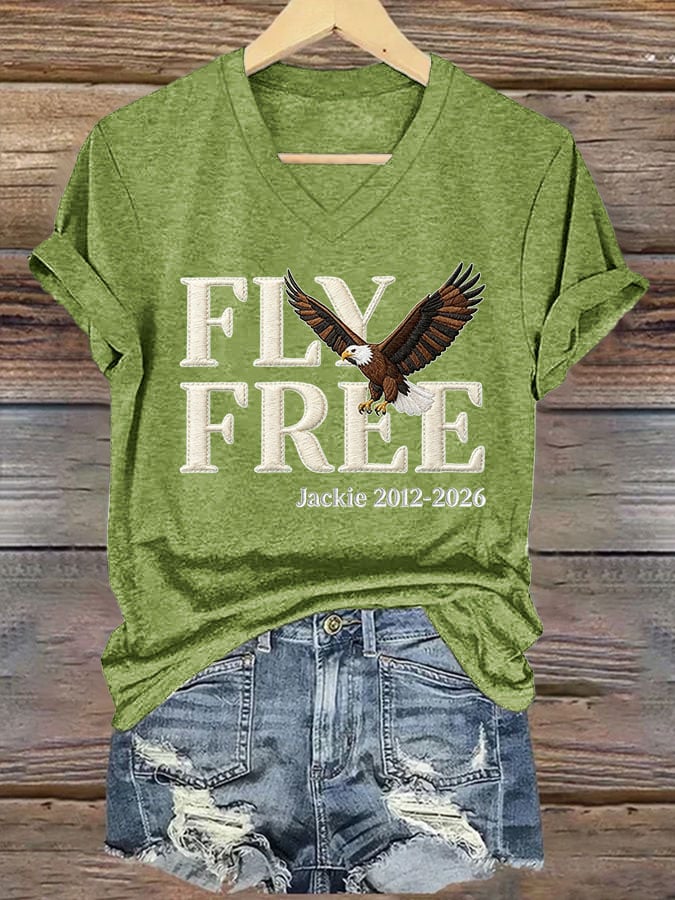🔥🔥2nd 50% Off 🔥🔥Women's Fly Free Jackie Print T-shirt