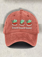 Lizard Lizard Lizard Printed Baseball Cap