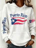 Puerto Rico Printed Hooded Sweatshirt