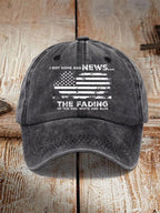 The Fading Of The Red White And Blue Print Baseball Cap