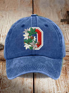 Tree Team Football Print Adjustable Baseball Cap