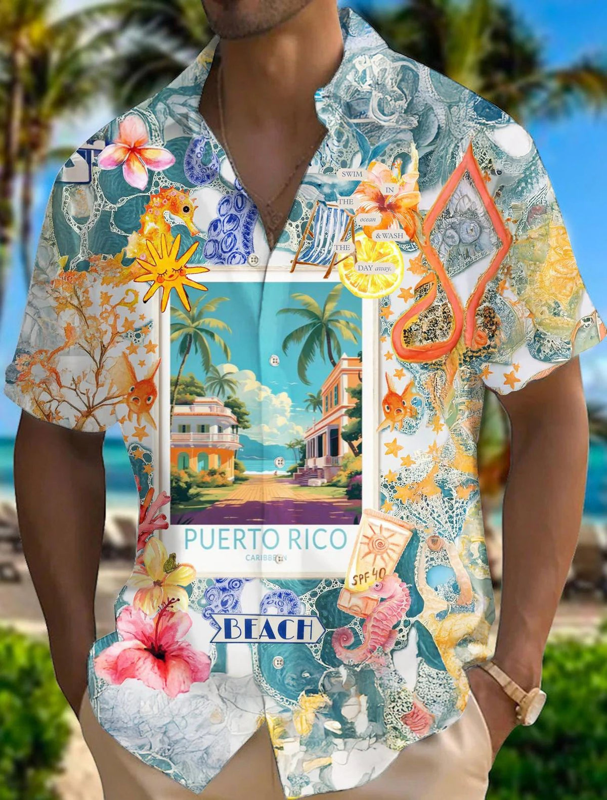 Puerto Rico Men's Short Sleeve Shirts