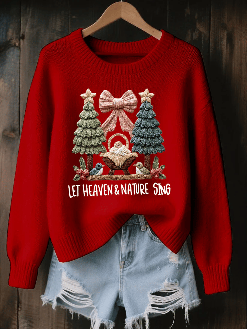 Women's Jesus Christmas Knit Sweater