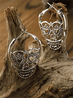 Vintage Sugar Skull Earrings