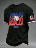 Men's Baseball Print T-Shirt
