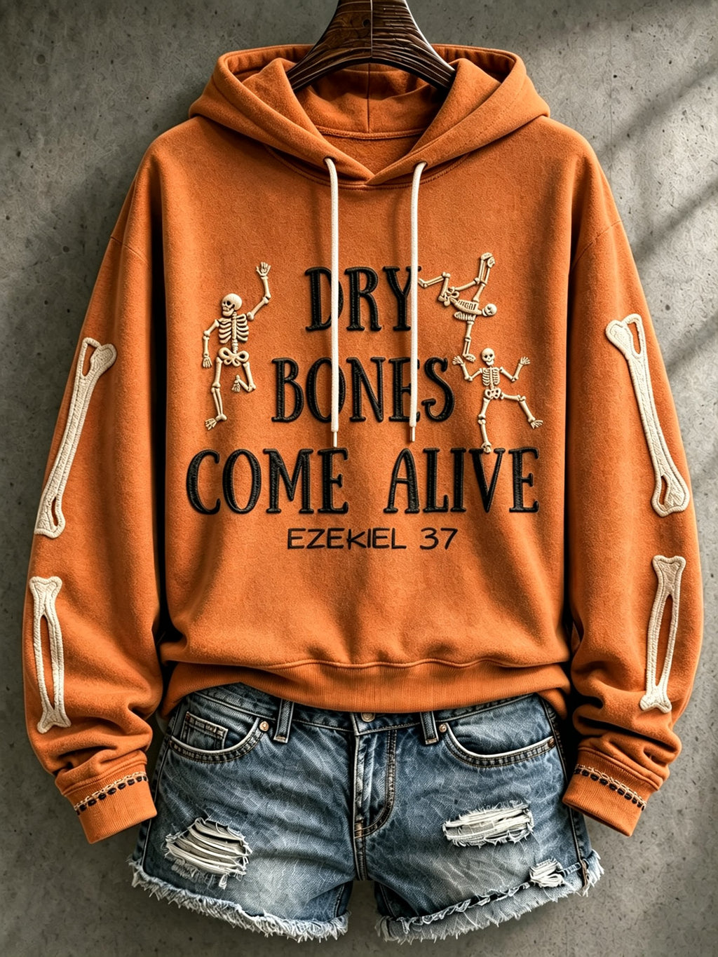 Women's Casual Printed Hooded Sweatshirt