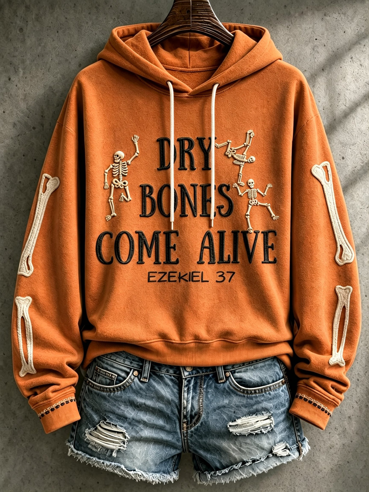 Women's Casual Printed Hooded Sweatshirt
